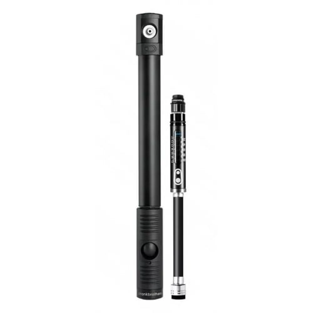 Мінінасос Crankbrothers KLIC HP Gauge, алюмінієвий, з манометром, presta/schrader, 120 psi / 8.3 bar