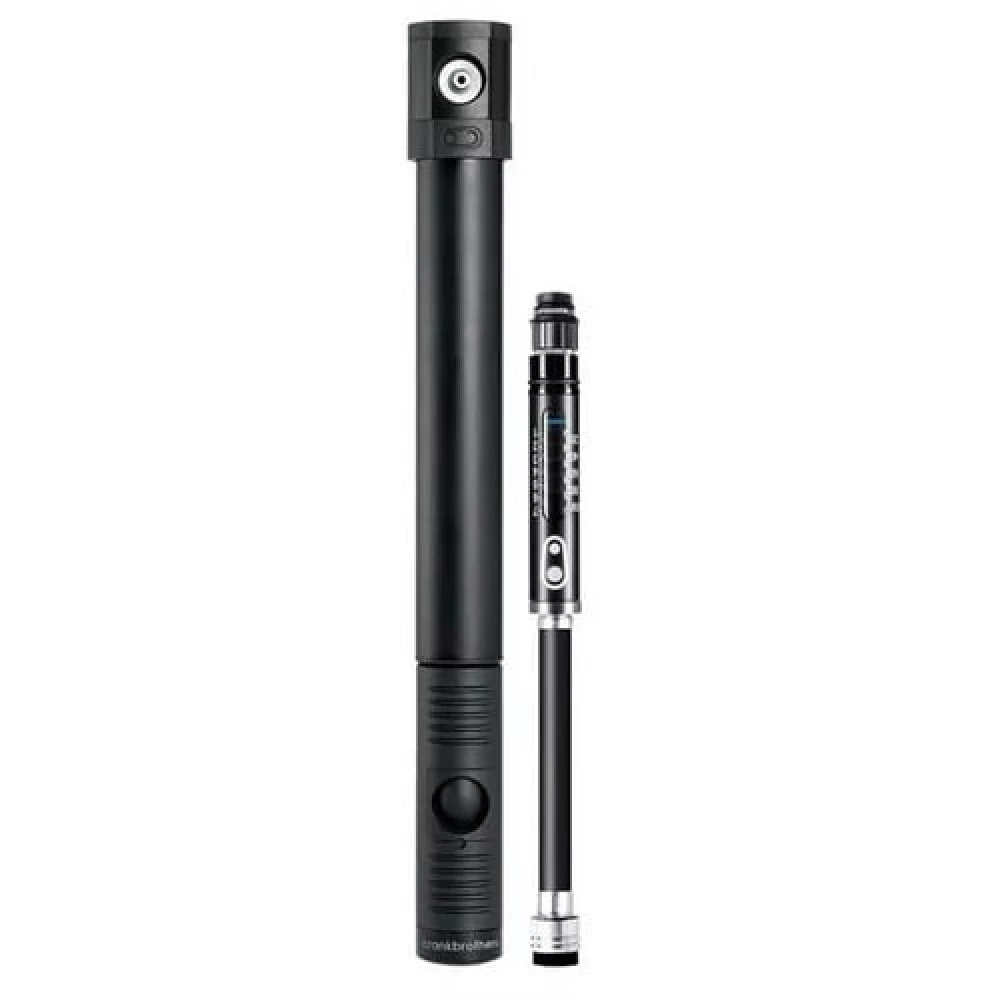 Мининасос Crankbrothers KLIC HV Gauge, алюминиевый, с манометром, presta/schrader, 110 psi / 7.6 bar