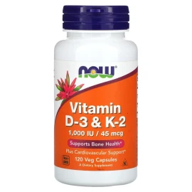 Вітаміни Now Foods Vitamin D3+K2 1000 IU - 120 vcaps