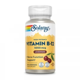Вітаміни Solaray Vitamin B-12 5000 mcg - 30 lozenges