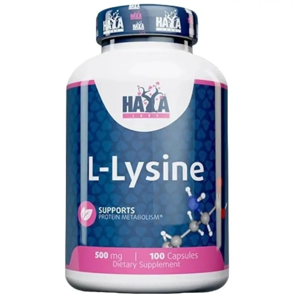 L-лизин Haya Labs L-Lysine 500 мг - 100 капс