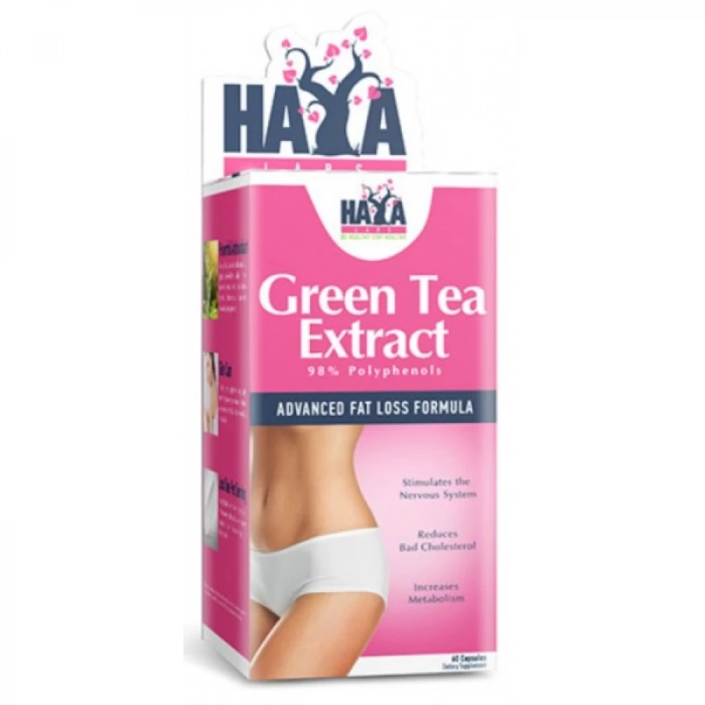 Екстракт зеленого чаю Haya Labs Green Tea Extract 500 мг - 60 капс