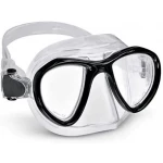 Маска Best Divers Kite Colour Mask - Transparent Silicone - Black Frame