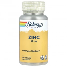 Цинк Solaray Zinc 50 mg - 100 vcaps