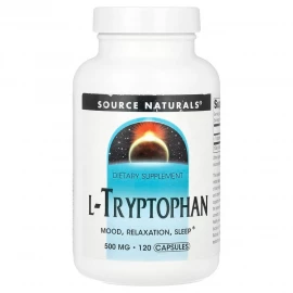 L-Триптофан Source Naturals L-Tryptophan 500 mg - 120 caps