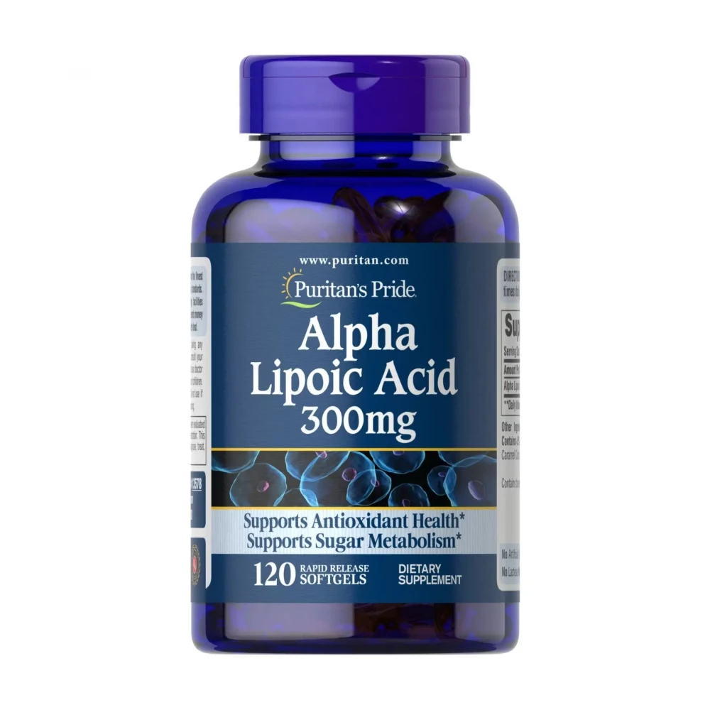 Альфа-липоевая кислота Puritans Pride Alpha Lipoic Acid 300 mg - 120 softgels