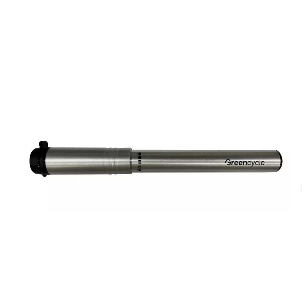 Мінінасос Green Cycle GPM-1871A алюмінієвий з манометром, Presta+Schrader, 120psi