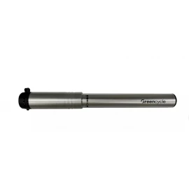 Мінінасос Green Cycle GPM-1871A алюмінієвий з манометром, Presta+Schrader, 120psi