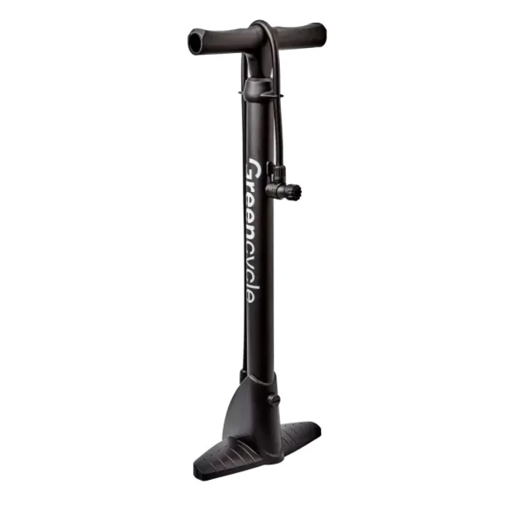 Насос підлоговий Green Cycle GPF-043 пластиковий корпус, без манометра, presta+schrader, 160psi