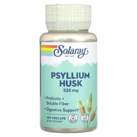 Шелуха семян подорожника Solaray Psyllium Husk 525 mg - 100 vcaps