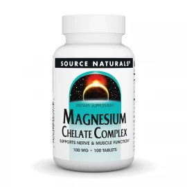 Магній Source Naturals Magnesium Chelate Complex 100 mg - 100 tabs
