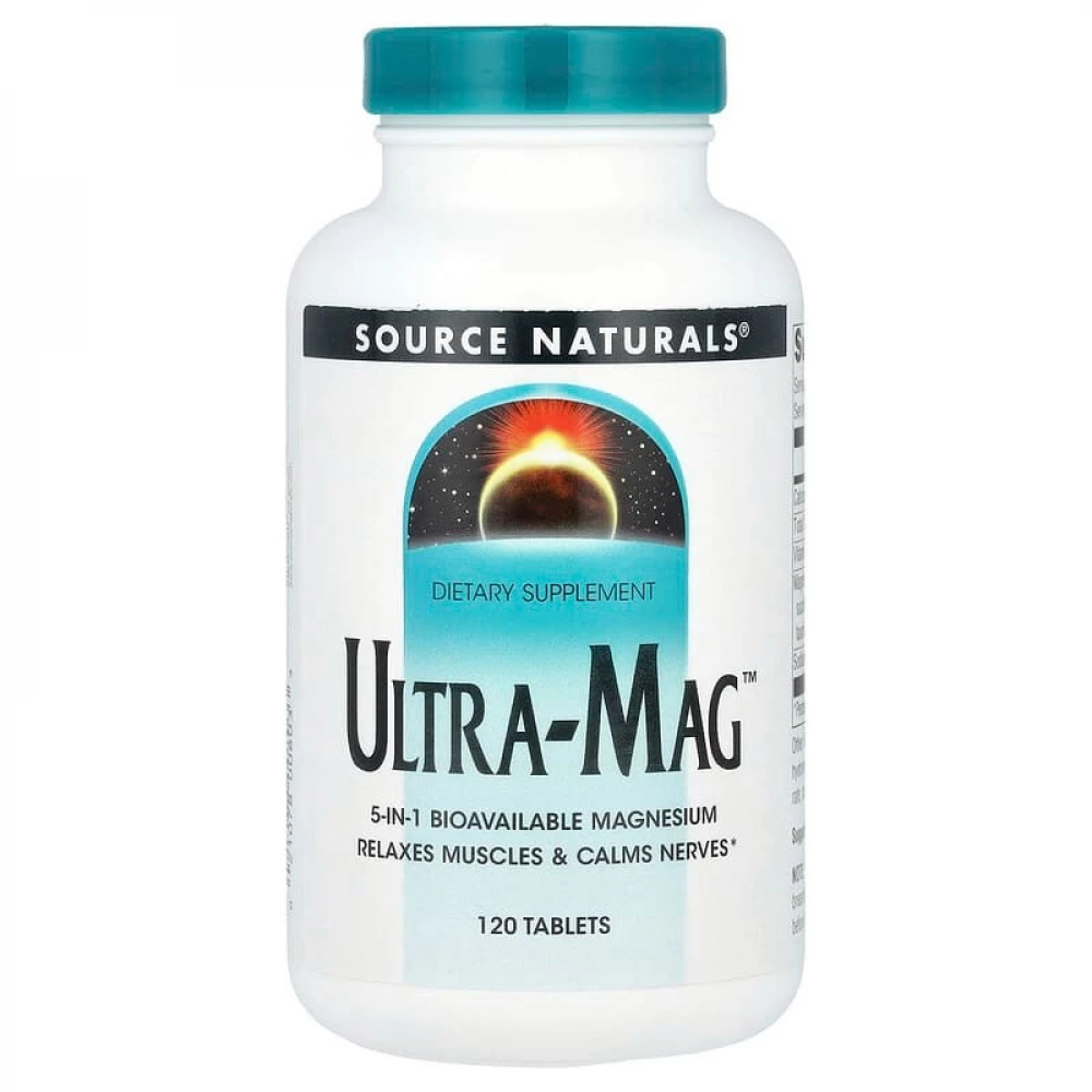 Магний Source Naturals Ultra-Mag Magnesium Complex - 120 tabs