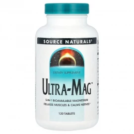 Магній Source Naturals Ultra-Mag Magnesium Complex - 120 tabs