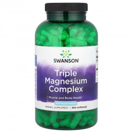 Магній Swanson Triple Magnesium Complex 400 mg - 300 caps
