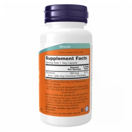 Піколінат хрому Now Foods Chromium Picolinate - 100 caps