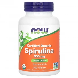 Спіруліна Now Foods Spirulina 500 mg - 200 tabs