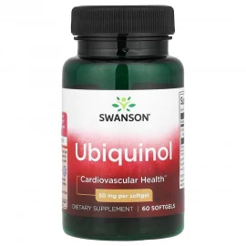 Убихинол Swanson Ubiquinol 50 mg - 60 softgels