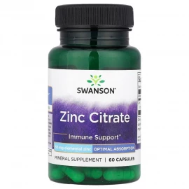 Цитрат цинка Swanson Zinc Citrate 50 mg - 60caps