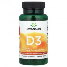 Витамины Swanson D-3 5000 - 250 softgels