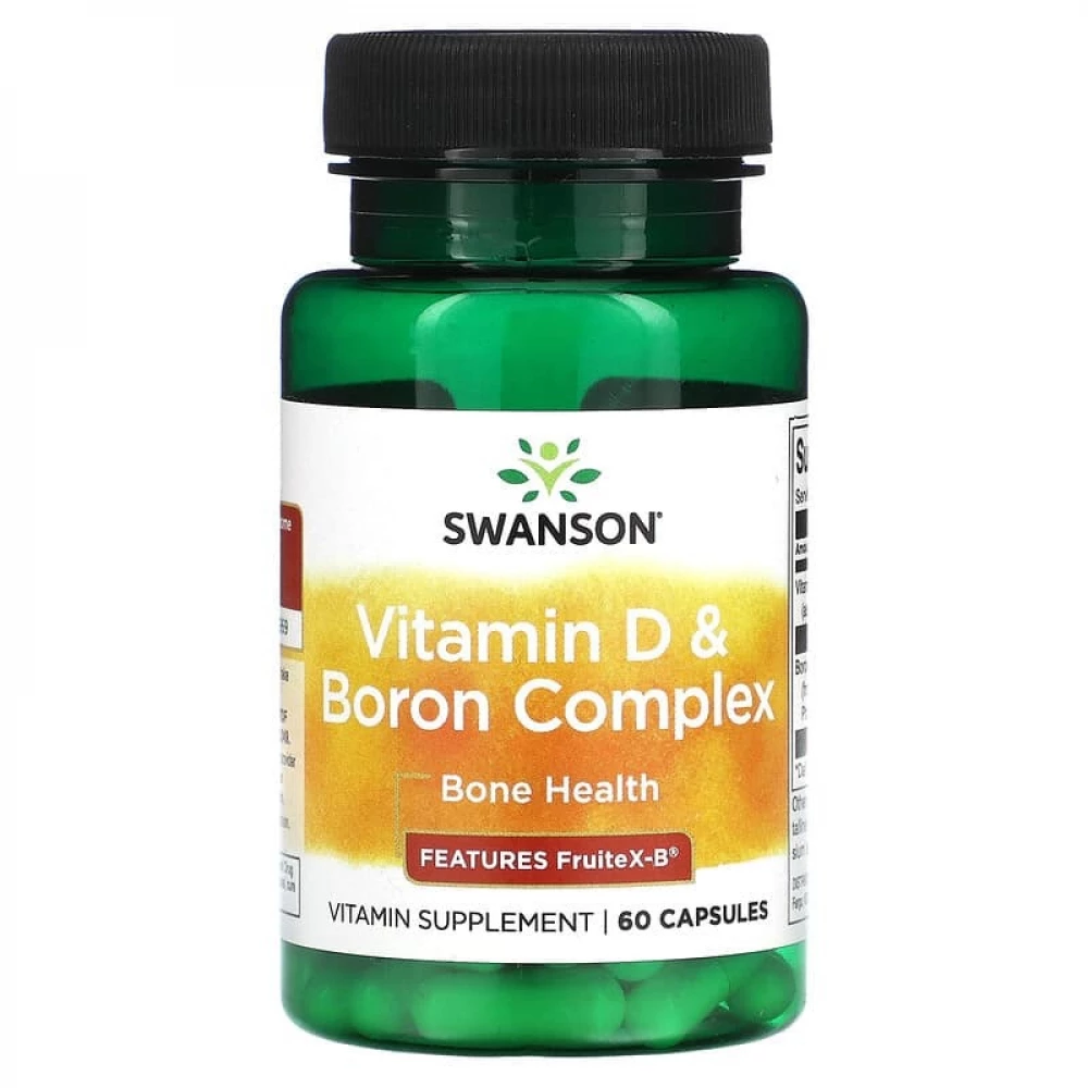 Вітаміни Swanson Vitamin D Boron Complex - 60 caps