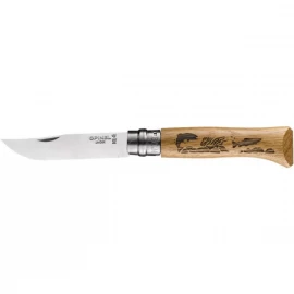 Ніж Opinel №8 VRI "форель", дуб