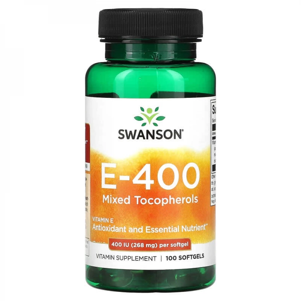 Вітаміни Swanson Vitamin E Mixed Tocopherols 400 IU - 100sgels