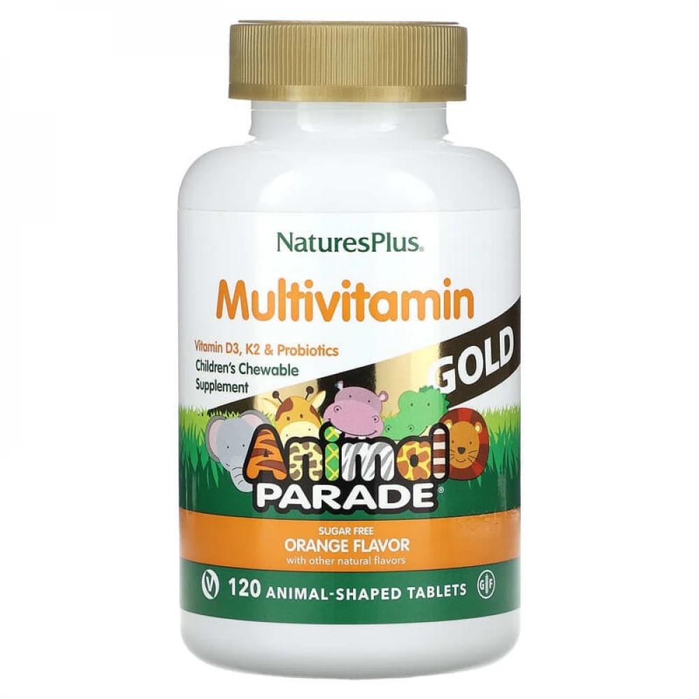 Вітамінно-мінеральний комплекс Nature's Plus Animal Parade Gold - 120 chewtabs