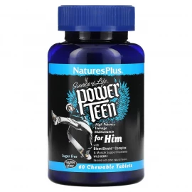 Вітамінно-мінеральний комплекс Nature's Plus Power Teen His Chewable - 60 tabs
