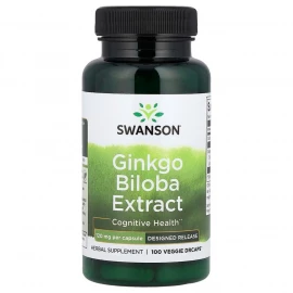 Гінкго білоба Swanson Ginkgo Biloba Extract 120 mg - 100 veg caps