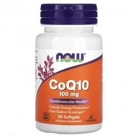 Коэнзим Now Foods CoQ10 100mg - 50 sgels