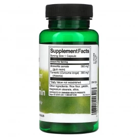 Босвелія та куркумін Swanson Full Spect Boswellia and Curcumin - 60 Caps
