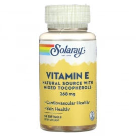 Вітамін Е Solaray Vitamin E d-Alpha Tocopherol 268 mg - 50 softgels