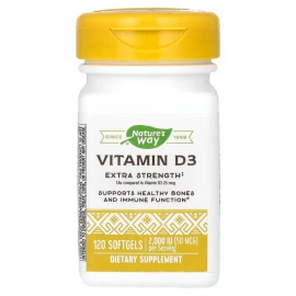 Витамины Natures Way Vitamin D3 Extra Strength - 120 softgels