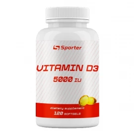 Витамины Sporter Vitamin D3 5000 ME - 120 гелевих капсул