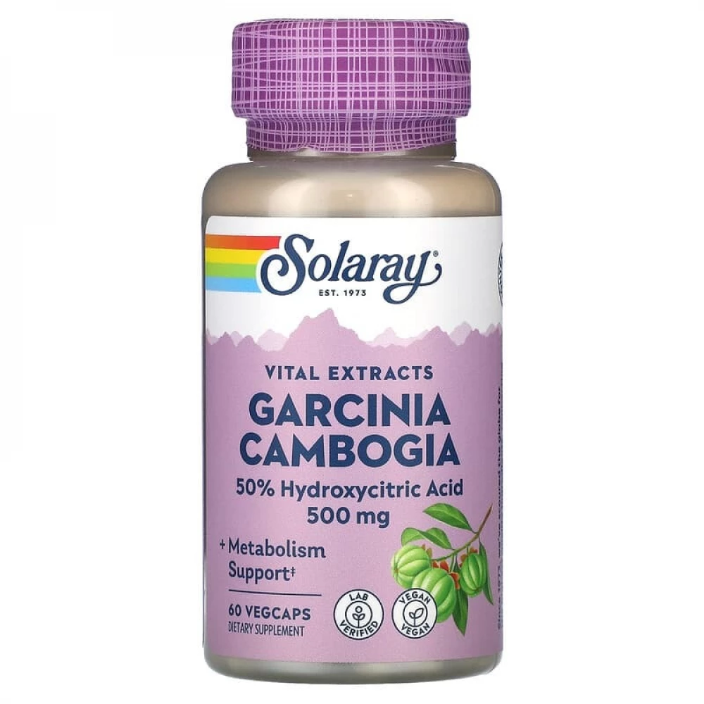 Гарцинія Solaray Garcinia Cambogia Fruit Ext 500 mg - 60 veg caps