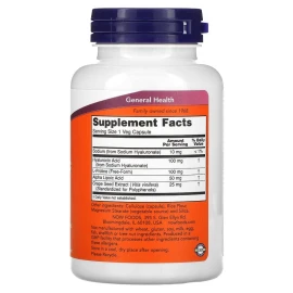 Гиалуроновая кислота Now Foods Hyaluronic Acid Double Strength 100 mg - 120 vcaps