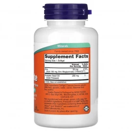 Гліцинат цинку Now Foods Zinc Glycinate 30 mg - 120 sgels