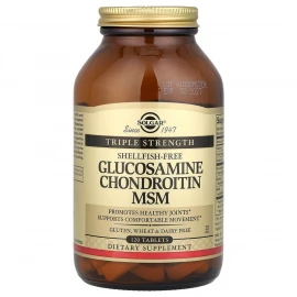 Глюкозамін хондроїтин Solgar Triple Strength Glucosamine Chondroitin MSM - 120 tabs