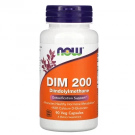 Дііндолілметан Now Foods DIM 200 w/Calcium D-Glucarate - 90 vcaps