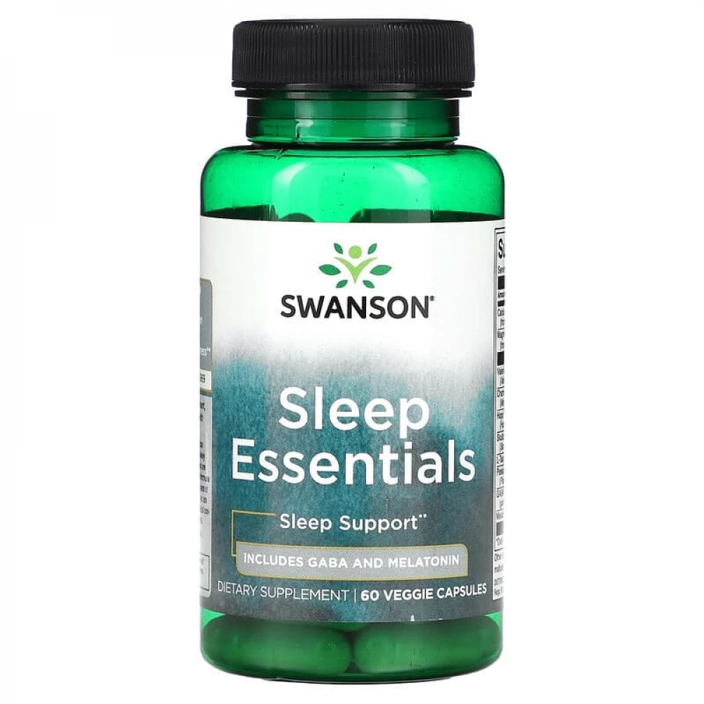 Добавка для здорового сну Swanson Sleep Essentials - 60 Veg Caps