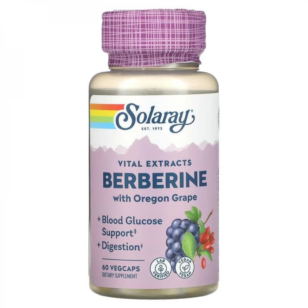 Екстракт кореню барбарису Solaray Berberine Root Extract  - 60 vcaps