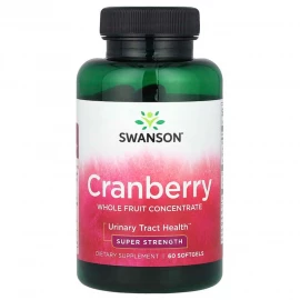 Клюква Swanson Cranberry Whole Fruit Concentrate Super Strength 420 mg - 60 sgels