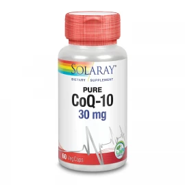 Коензим Solaray Pure CoQ10 30 mg - 60 vcaps