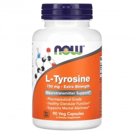 Аминокислоты Now Foods Tyrosine 750 mg - 90 vcaps