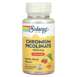 Піколінат хрому Solaray Chromium Picolinate 1000 mcg - 100 lozenges