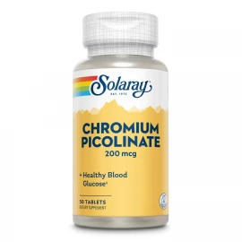 Піколінат хрому Solaray Chromium Picolinate 200 mcg - 50 tabs
