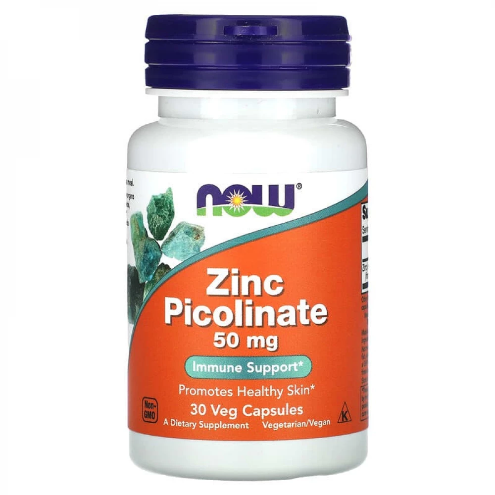 Піколінат цинку Now Foods Zinc Picolinate 50 mg - 30 vcaps