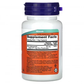 Піколінат цинку Now Foods Zinc Picolinate 50 mg - 30 vcaps