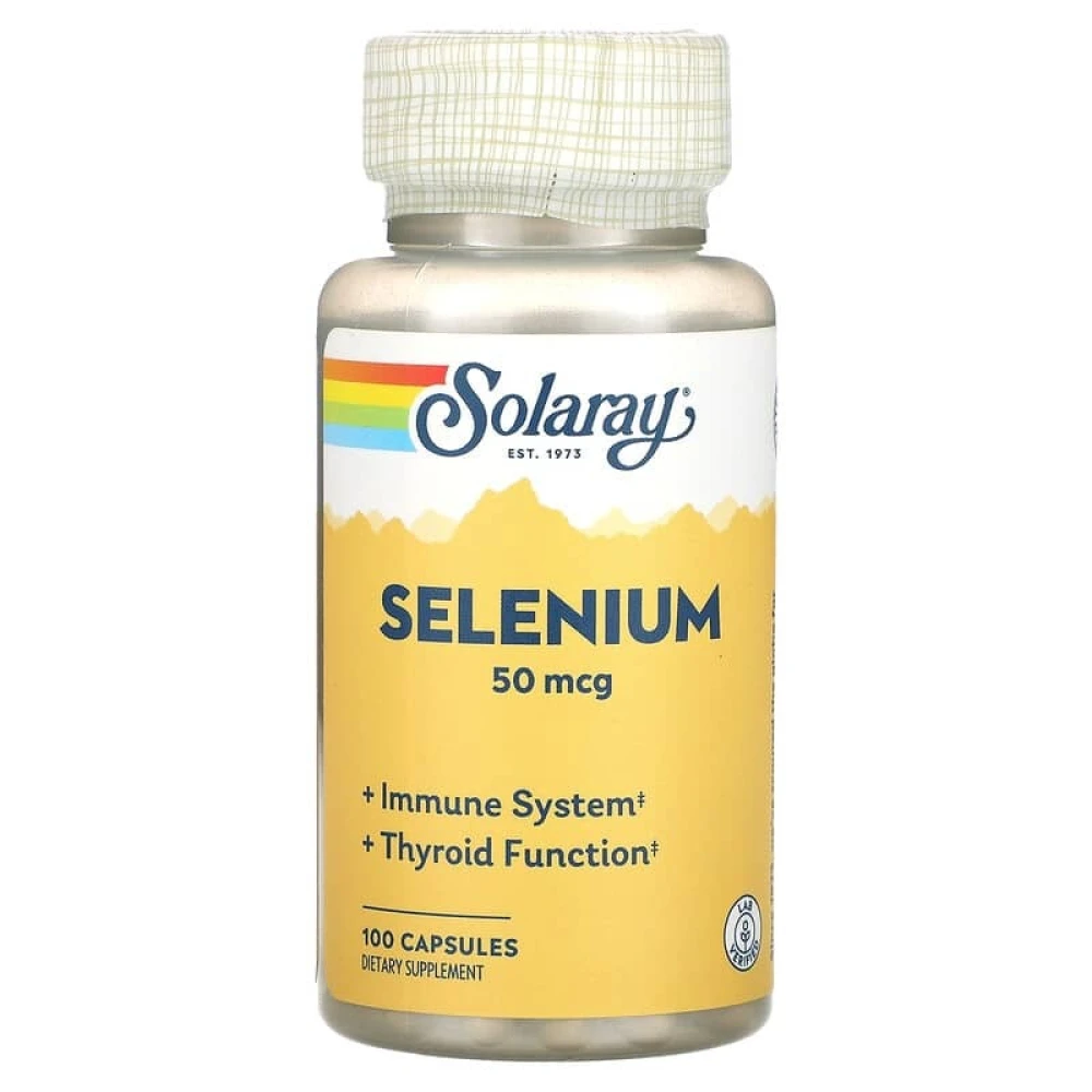 Селен Solaray Selenium 50 mcg - 100 caps
