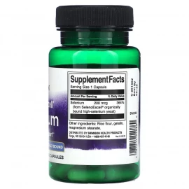 Селен Swanson Selenoexcell Selenium 200 mcg - 60 caps